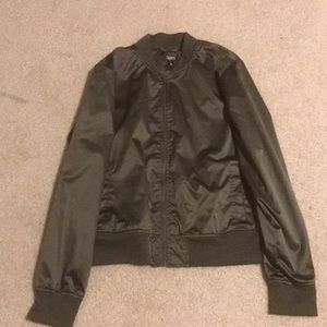 Olive Green Bomber Jacket
